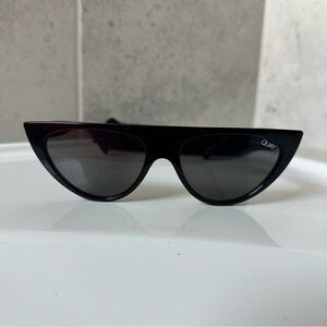 Quay Australia RUN AWAY Black Cat-Eye Sunglasses